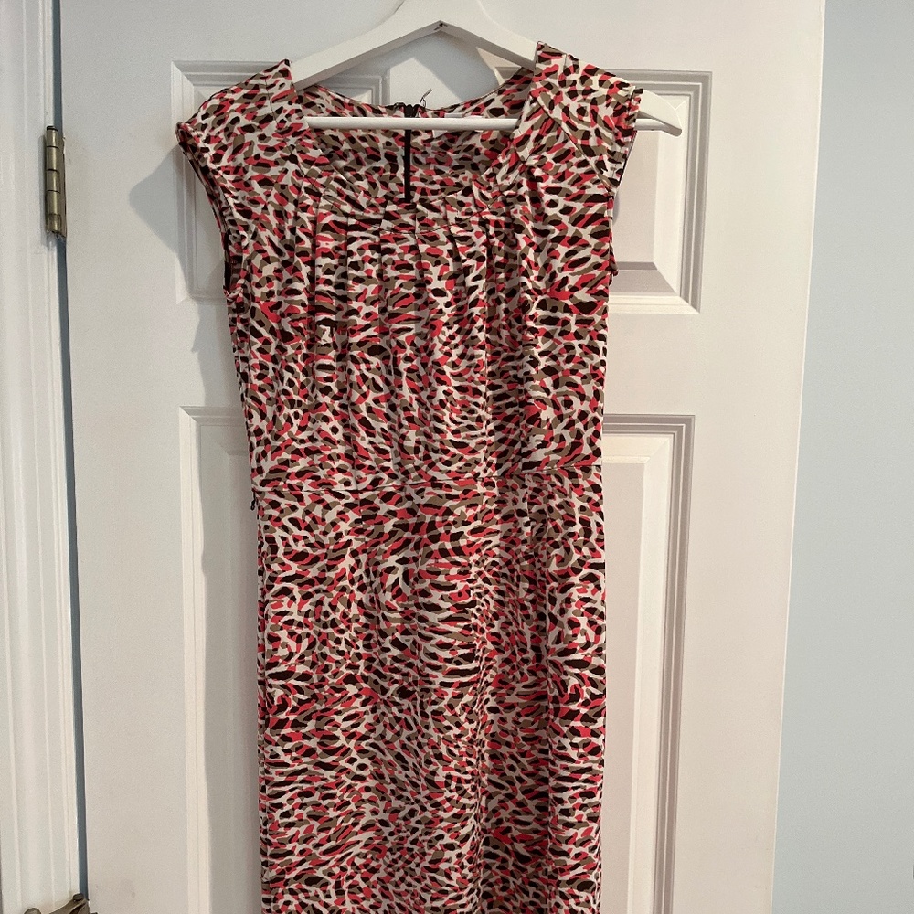 Pink leopard dress